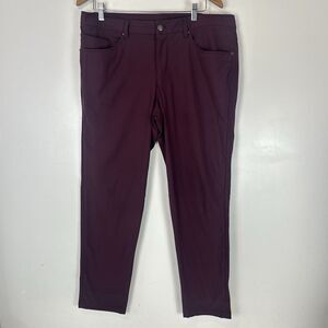 Lululemon Men's 36x ABC Slim-Fit Pant 30" Warpstreme Cassis Performance